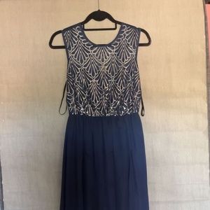 Navy Winter Formal Dress (As U Wish)